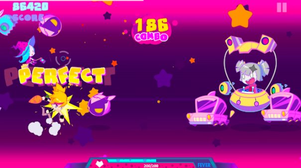Gameplay screenshot from muse dash for Android