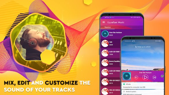 Gameplay screenshot from music equalizer and bass booster and volume amplifier for Android