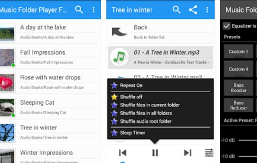 Gameplay screenshot from music folder player full for Android