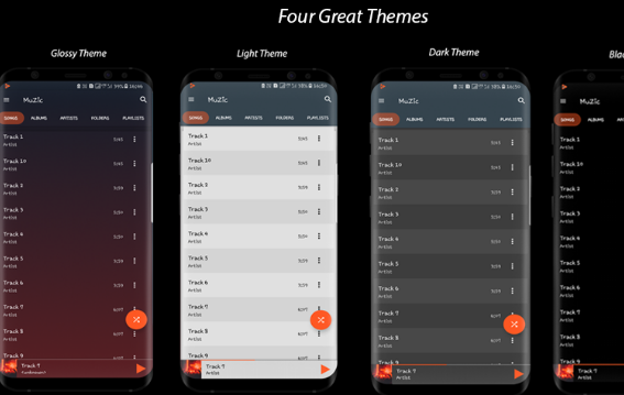 Gameplay screenshot from muzic player pro for Android