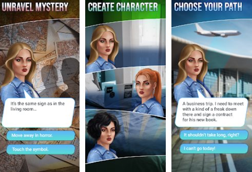 Gameplay screenshot from my 2020 interactive story for Android