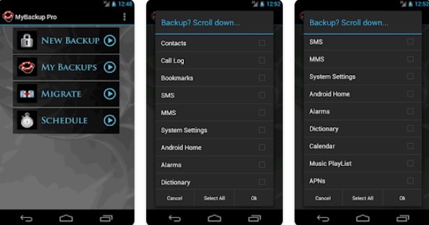Gameplay screenshot from my backup pro for Android