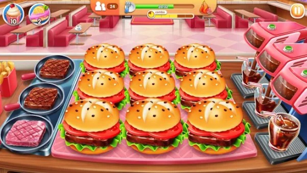 Gameplay screenshot from my cooking restaurant food cooking games for Android
