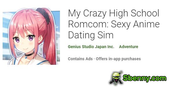 őrült középiskolás romcom szexi anime társkereső sim