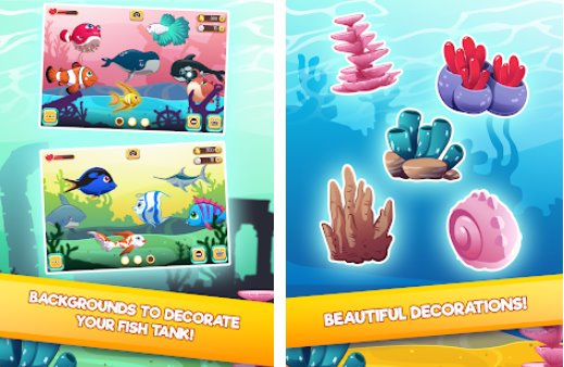 Gameplay screenshot from my dream fish tank your own fish aquarium for Android