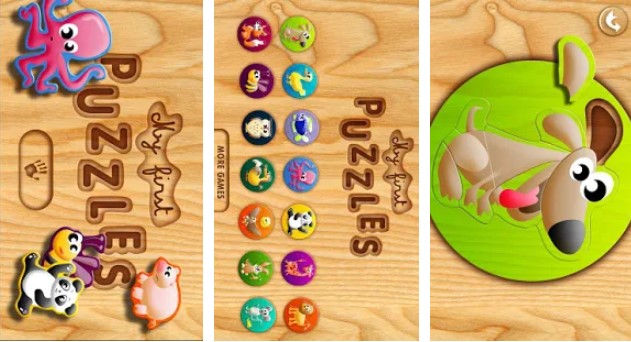 Gameplay screenshot from my first kids puzzles for Android