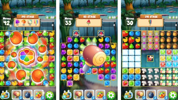 Gameplay screenshot from my fruit journey new puzzle game for 2020 for Android
