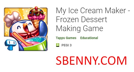 minha sorveteira sobremesa congelada fazendo jogo
