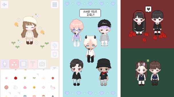 Gameplay screenshot from my little star vip idol maker for Android