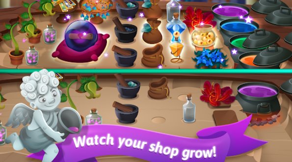 Gameplay screenshot from my magic shop for Android