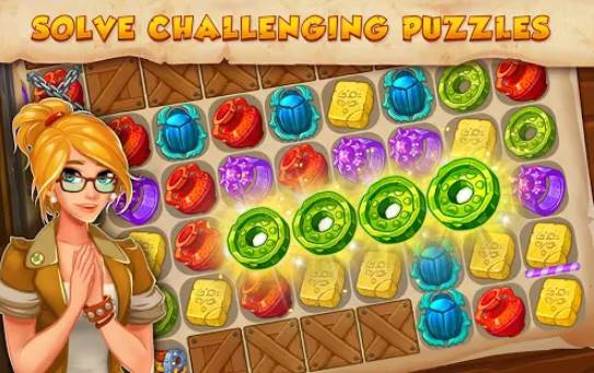 Gameplay screenshot from my museum story mystery match for Android