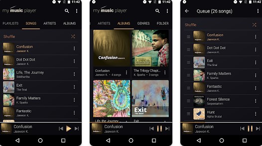 Gameplay screenshot from my music player for Android