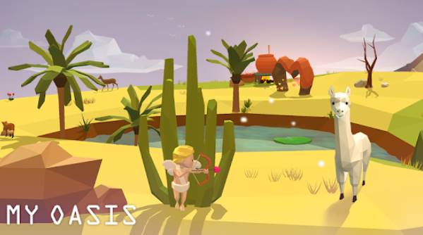 Gameplay screenshot from my oasis tap sky island for Android