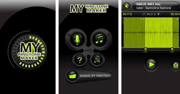 Gameplay screenshot from my ringtone maker for Android
