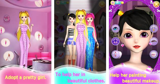 Gameplay screenshot from my talking pretty girl for Android