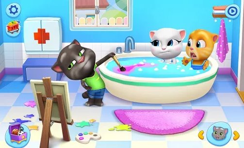 Gameplay screenshot from my talking tom friends for Android