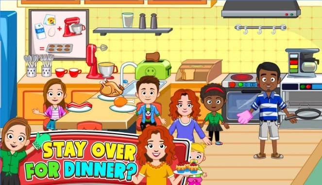 Gameplay screenshot from my town best friends house for Android