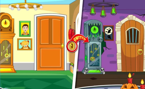 Gameplay screenshot from my town haunted house for Android