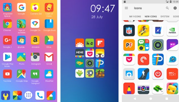 mein UI 9 Icon Pack MOD APK Android
