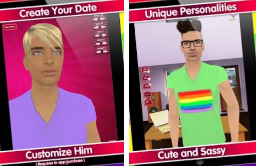 Gameplay screenshot from my virtual gay boyfriend free for Android