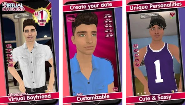 Gameplay screenshot from my vrtual boyfriend free for Android