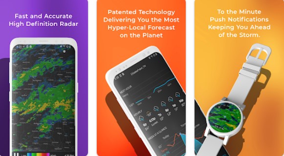 Gameplay screenshot from myradar weather radar for Android