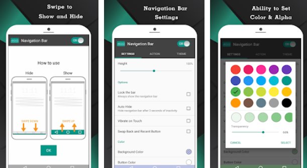 bar tan-navigazzjoni lura d-dar buttuna riċenti MOD APK Android