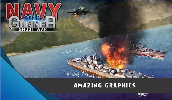 Gameplay screenshot from navy gunner shoot war 3d for Android