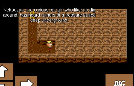 Gameplay screenshot from nekouzan maze miner for Android