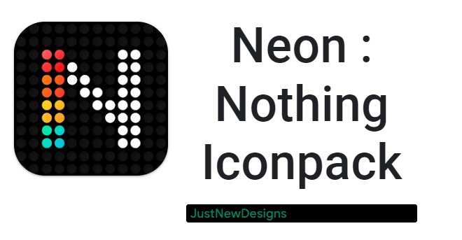 pacchetto di icone al neon niente
