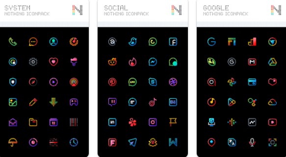 Neon nichts Iconpack MOD APK Android