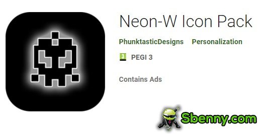 pacchetto di icone neon w