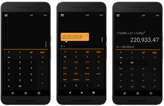 Gameplay screenshot from net pro a handy financial calculator for Android