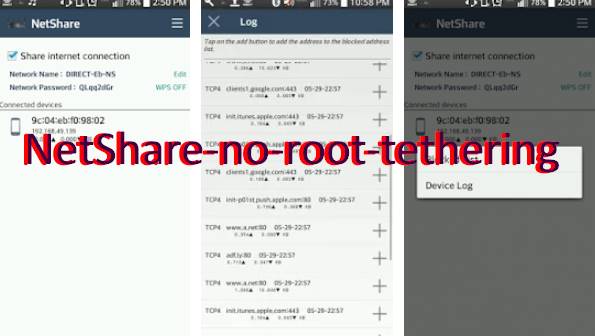 netshare no root tethering