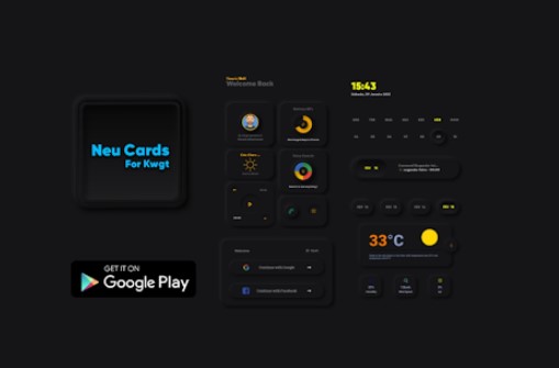 neu cards 1 for kwgt MOD APK Android