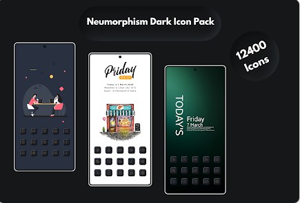 Gameplay screenshot from neumorphism icon pack for Android