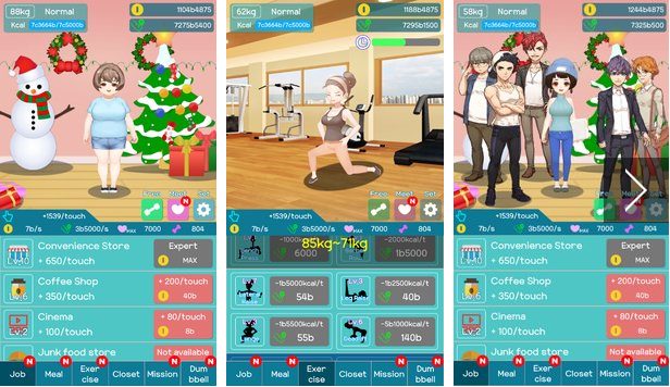 Gameplay screenshot from new again beauty clicker for Android
