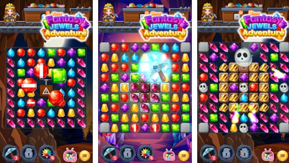 new fantasy jewels adventure puzzle land MOD APK Android