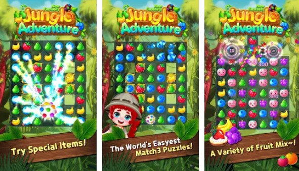 Gameplay screenshot from new fantasy jungle adventure puzzle world for Android