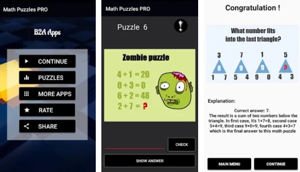 Gameplay screenshot from new math puzzles 2019 pro for Android