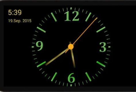 Gameplay screenshot from nice night clock with alarm and light for Android
