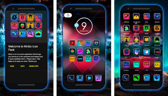 Gameplay screenshot from ninbo icon pack for Android