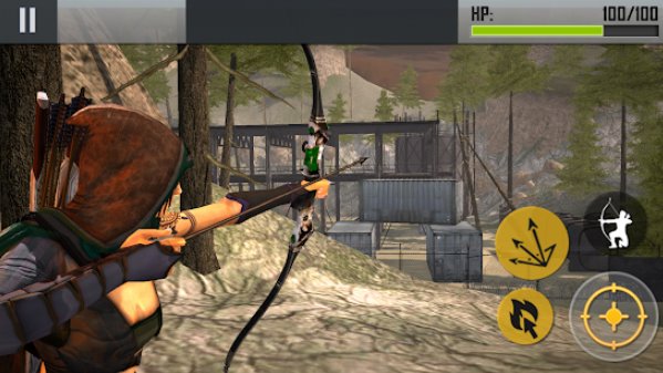 Gameplay screenshot from ninja archer assassin fps shooter for Android