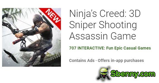 ninja s creded 3d sniper tir assassin jeu