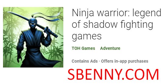 ninja warrior legend of shadow fighting games