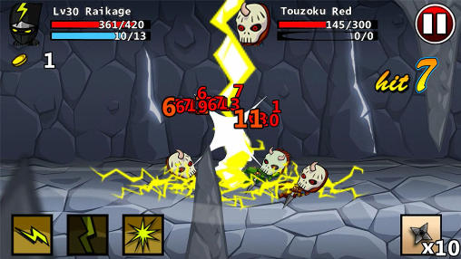 Gameplay screenshot from ninjas stolen scrolls for Android