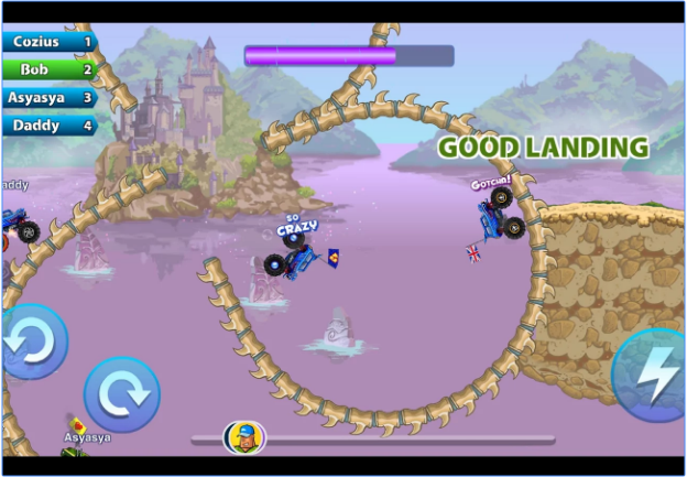 Gameplay screenshot from nitro heads unreleased for Android