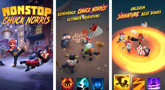 Gameplay screenshot from nonstop chuck norris for Android