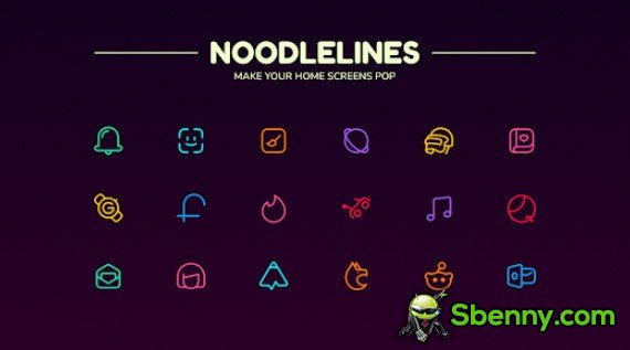 pacchetto di icone di noodleline
