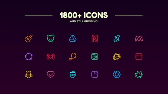 Nudellinien-Icon-Pack MOD APK Android